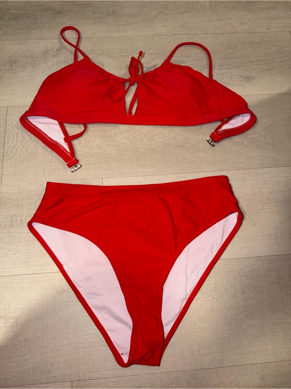 Target Red Tie-Front Bikini Set